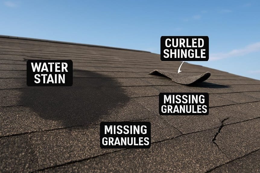 commercial roof damage indicators