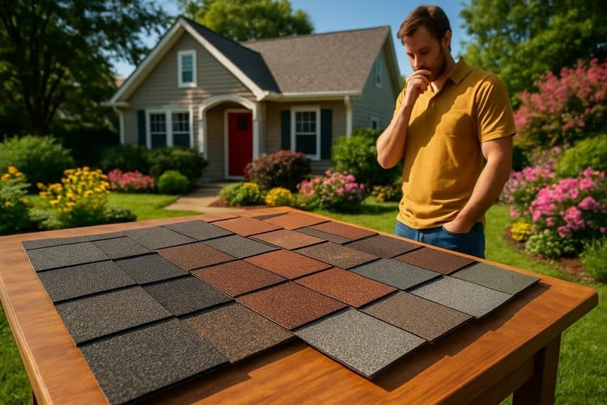 selecting optimal shingle color