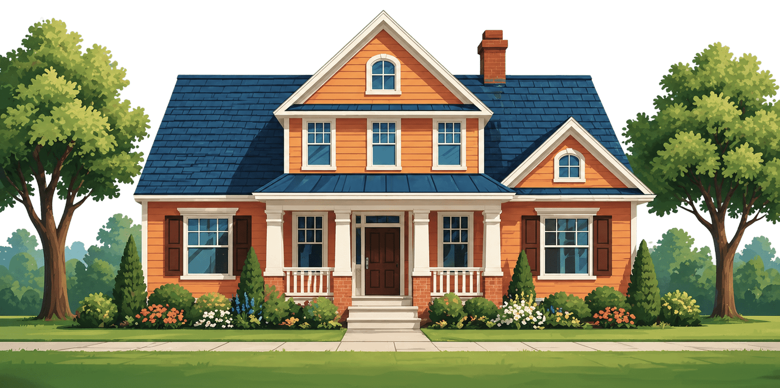 Roofing graphic for Roof Repair Expert LLC depicting a roof in murfreesboro